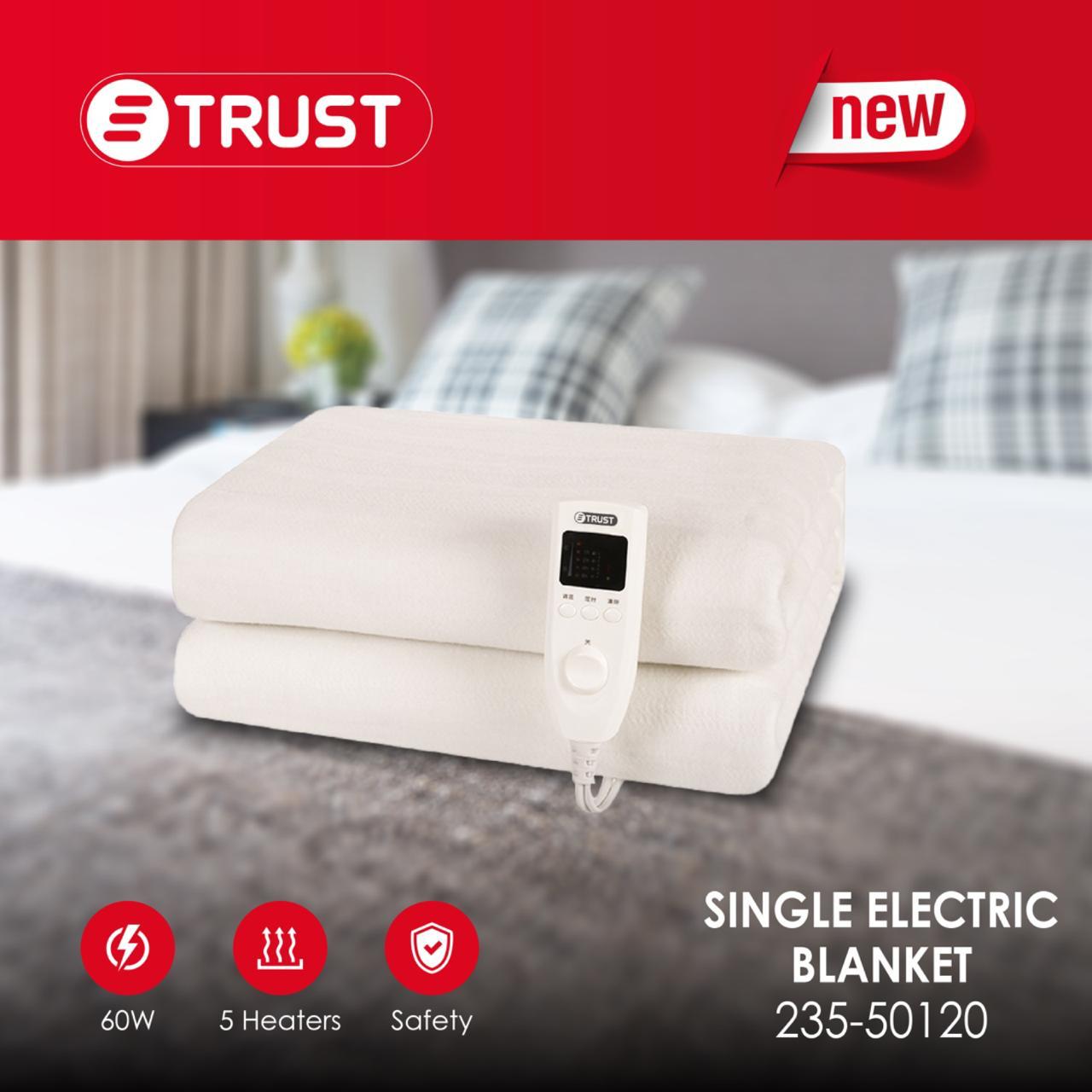 بطانية كهربائية مفردة من ماركة Trust